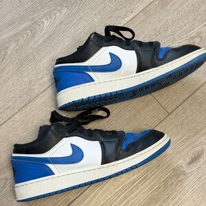 Nike Youth Air Jordan 1 Low Top - Navy/White/Royal Blue Sz. 6.5